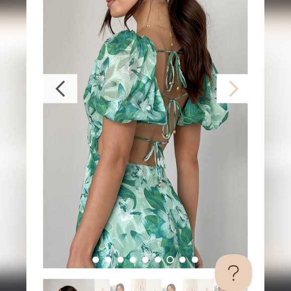 Adeliza Maci Dress - Green Floral - Picture 3 of 10